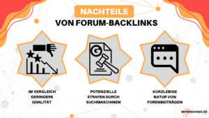 Nachteile von Forum-Backlinks
